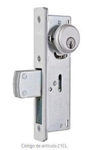 Cerradura puerta de aluminio paleta 28mm lock